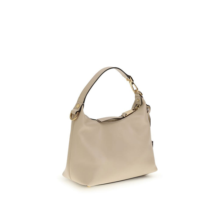 Beige Calf Leather Bos Taurus Handbag