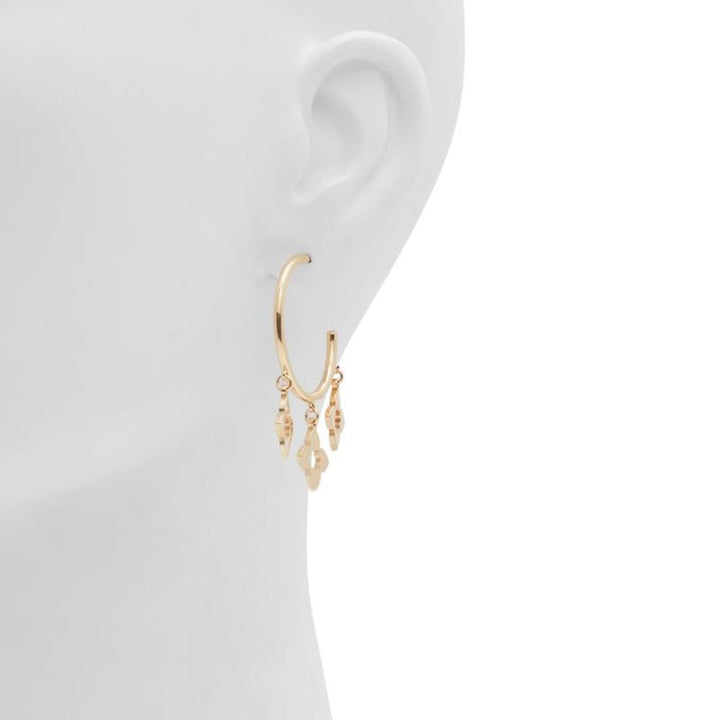 Gold Elastane Earrings