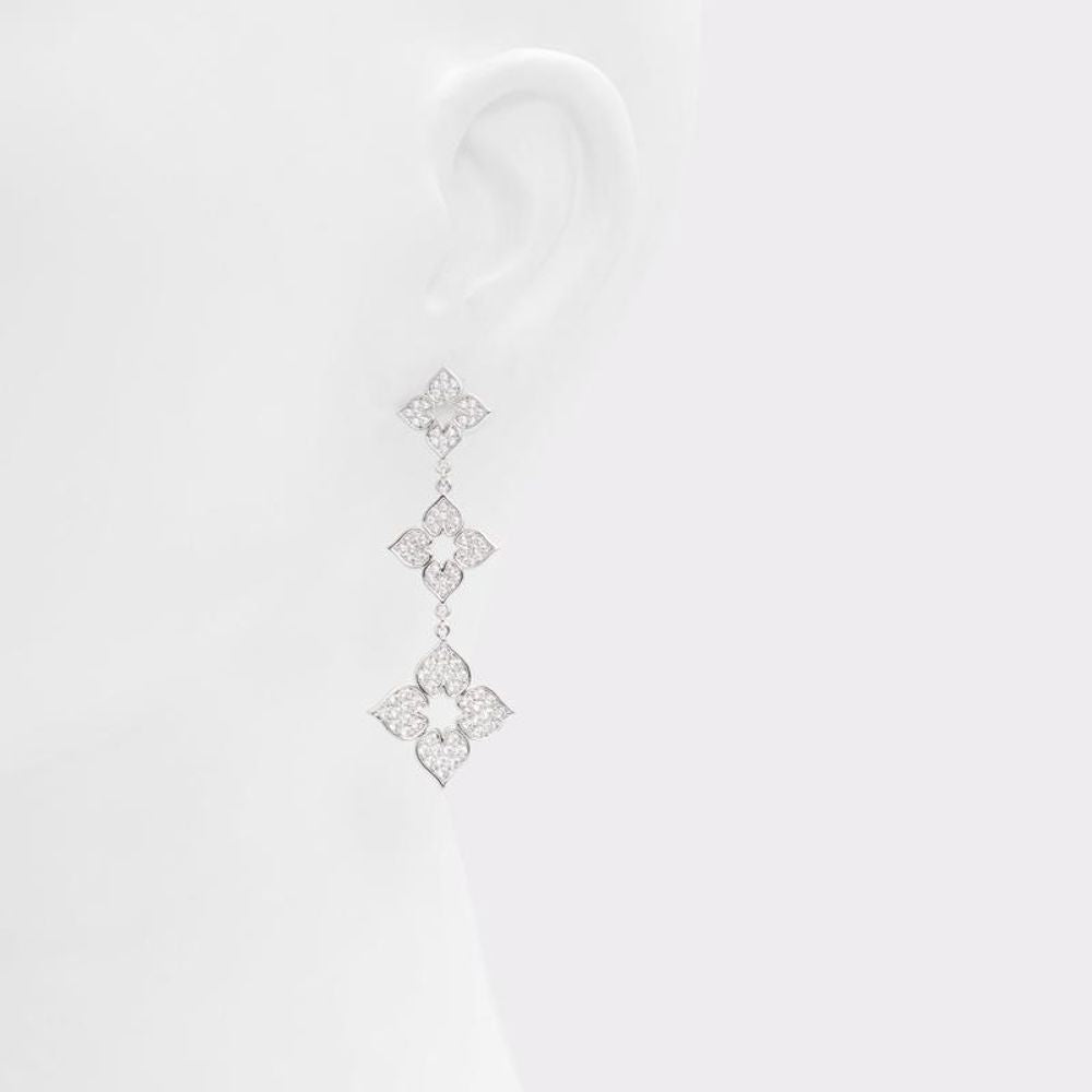 Silver Elastane Earrings