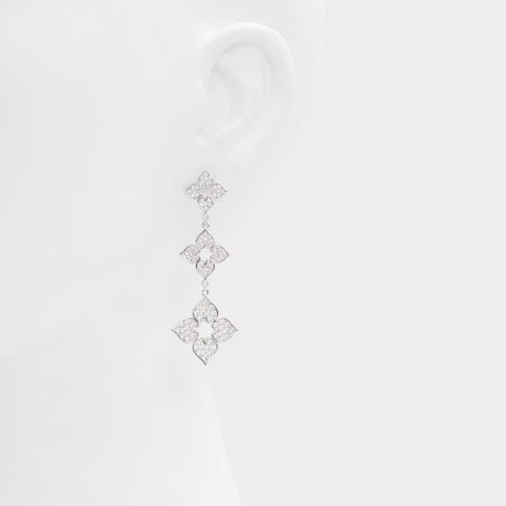 Silver Elastane Earrings