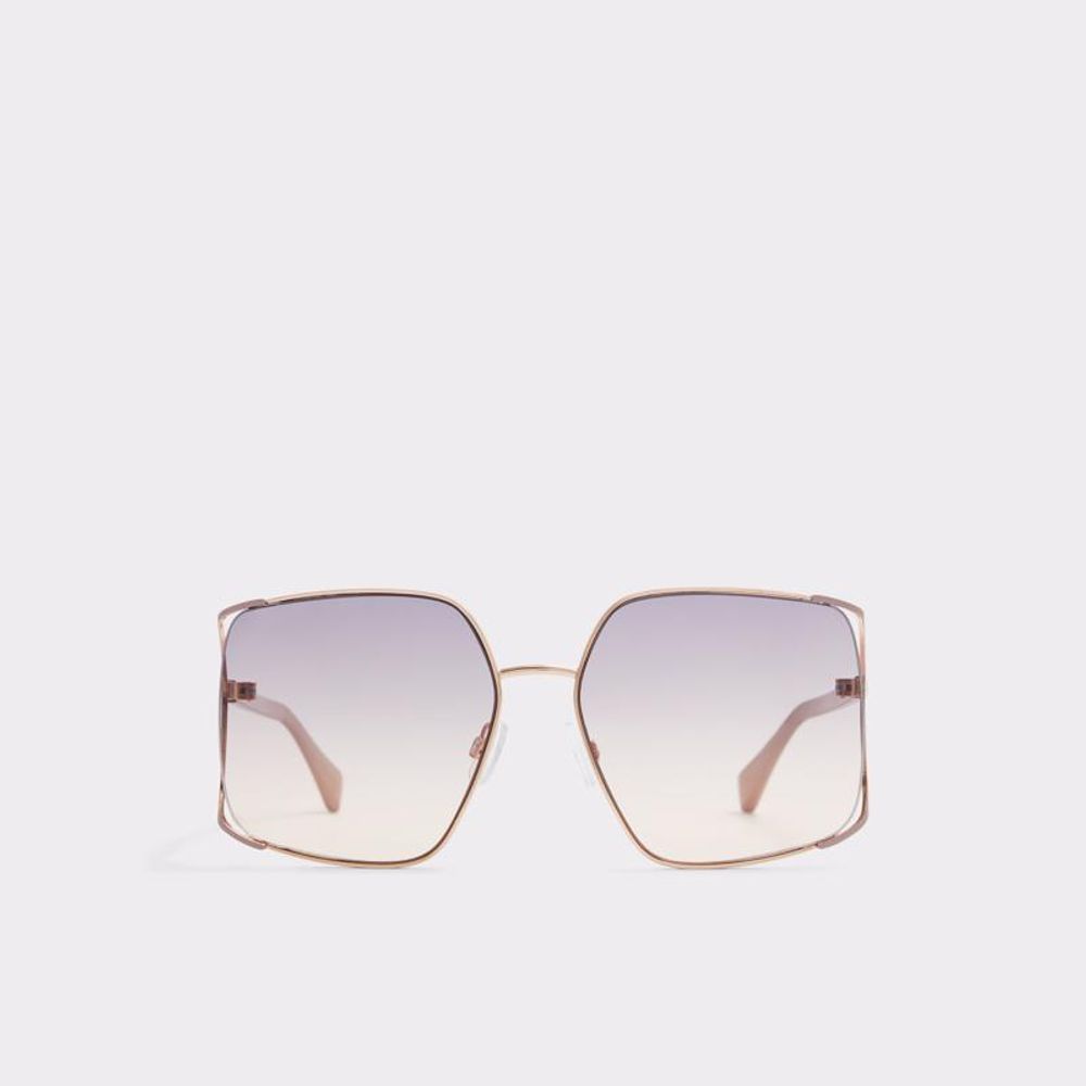 Rose Gold Polycarbonate Sunglasses