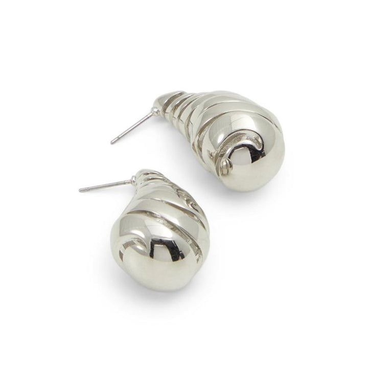 Silver Elastane Earrings