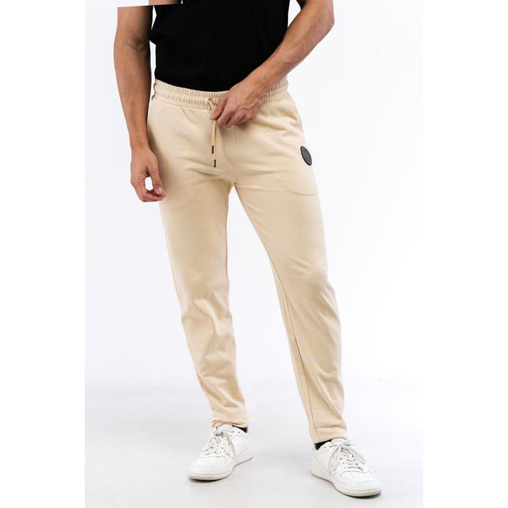 Beige Cotton Joggers (Workout Pants)
