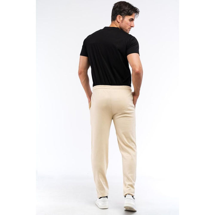 Beige Cotton Joggers (Workout Pants)