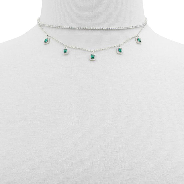 Green Elastane Necklace