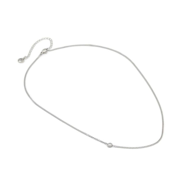 Silver Elastane Necklace