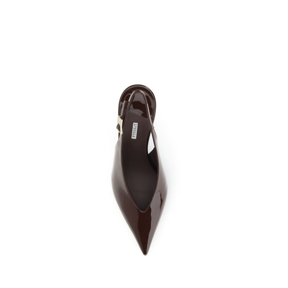Brown Calf Leather Bos Taurus Platform Pumps