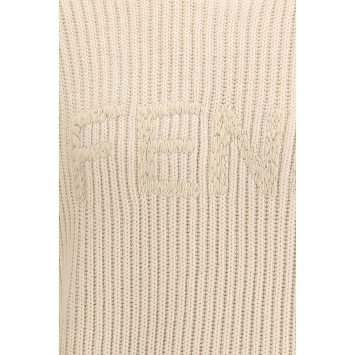 Beige Fleece Wool Sweatshirt