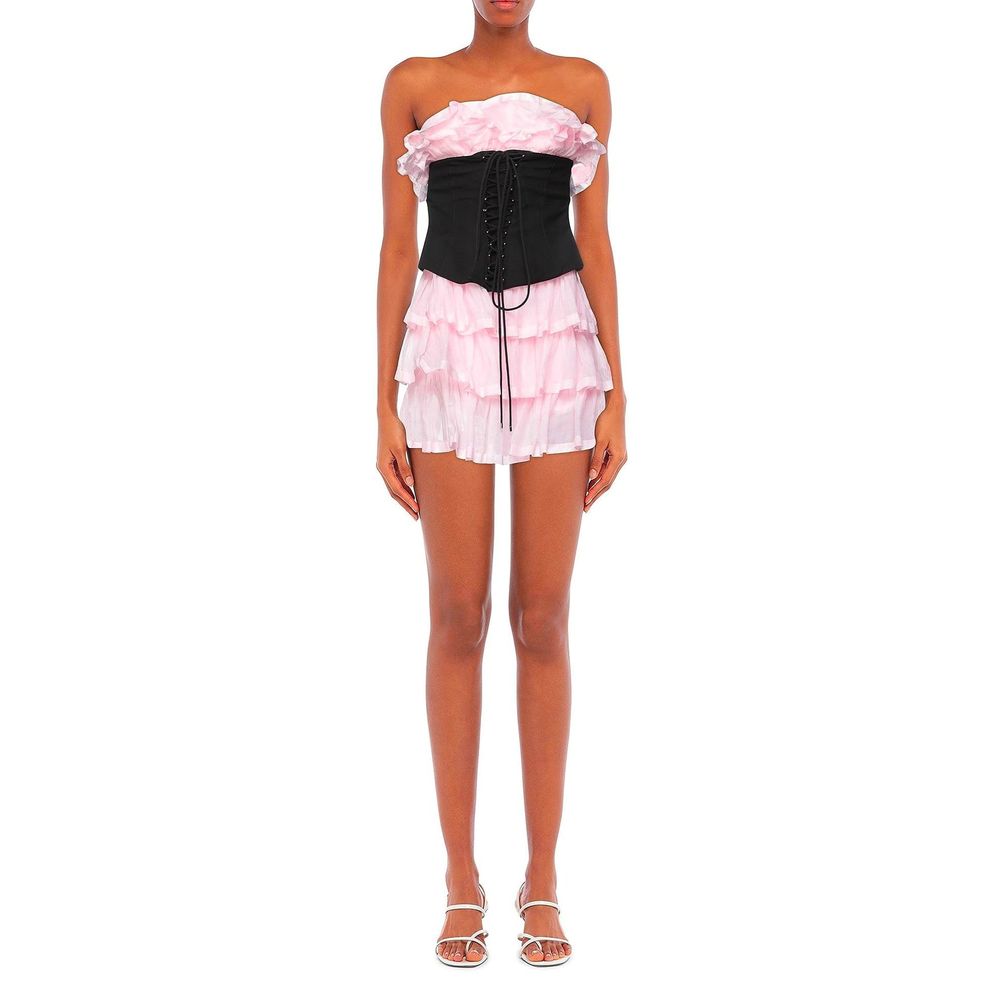 Multicolor Cotton Cocktail Dress