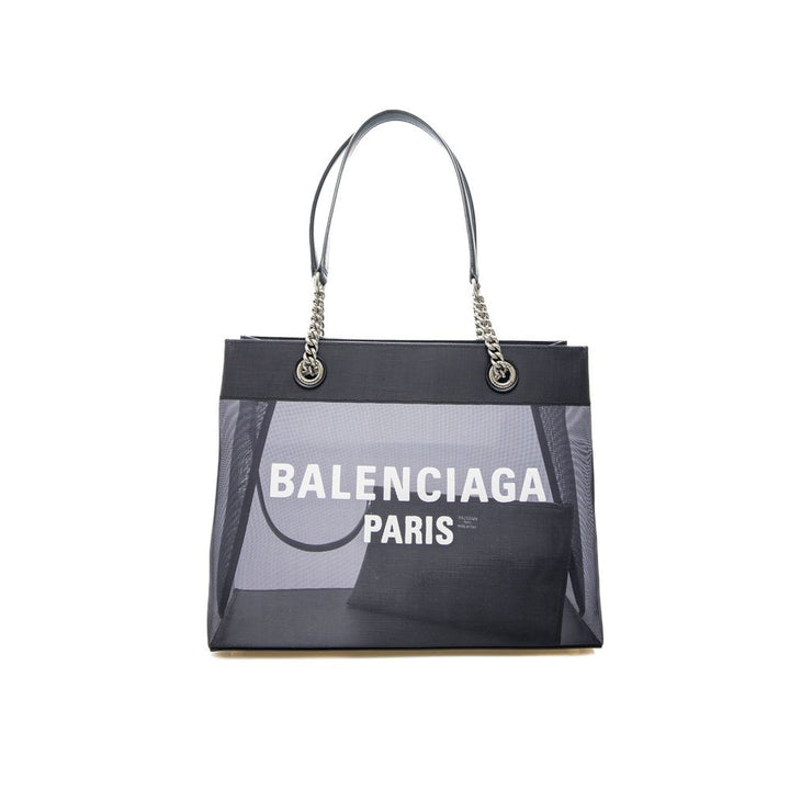 Black Polyester Tote Bag