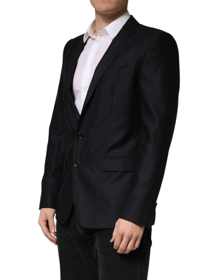 Black MARTINI Single Breasted Jacket Blazer