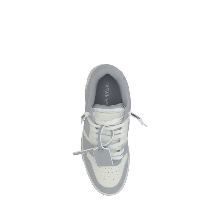 Gray Polyester Low Top Sneakers