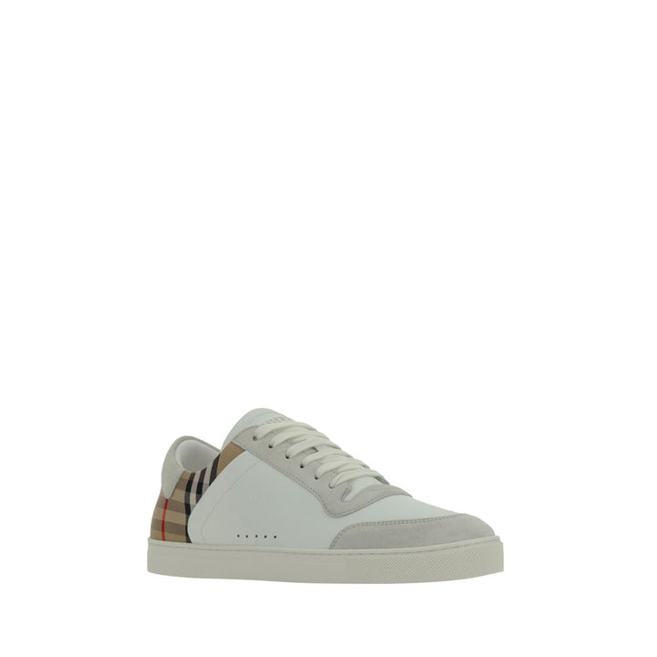 White Rubber Low Top Sneakers