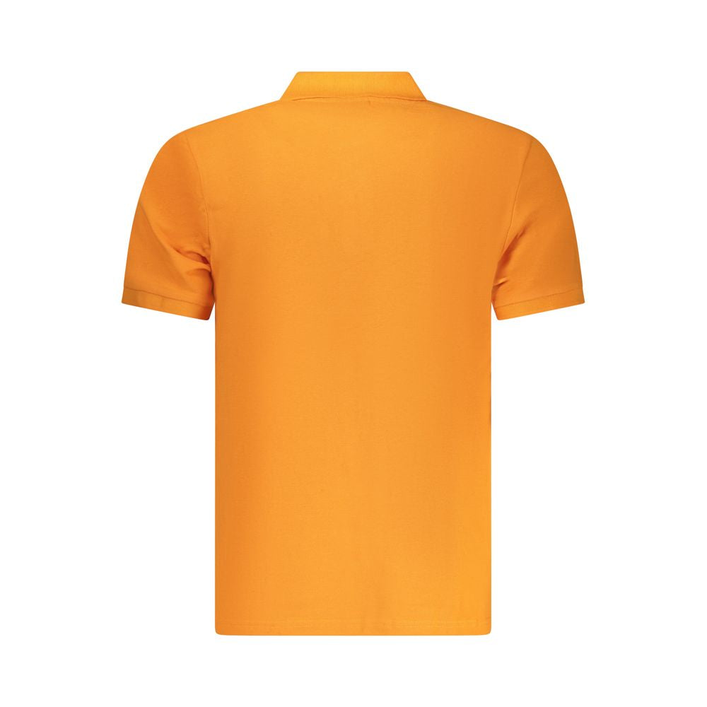 Arancione Cotton Men Polo