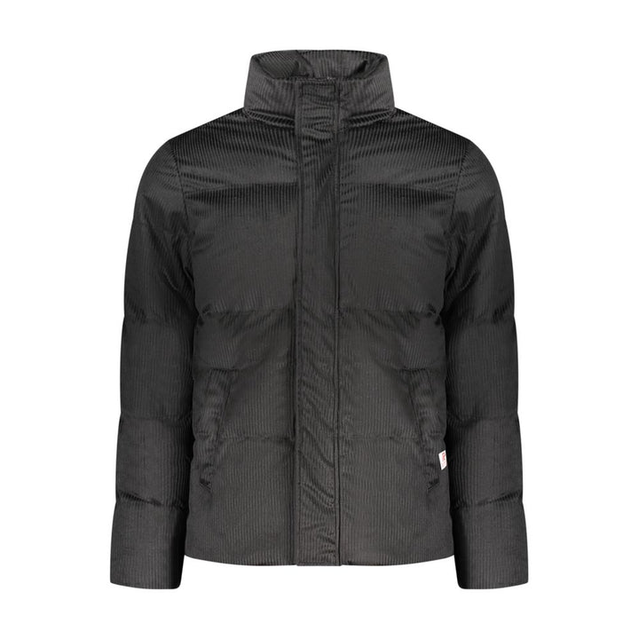 Black Polyester Men's Jacket