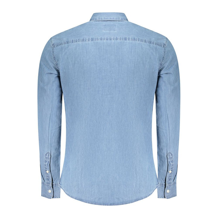 Azzurro Cotton Men Shirt