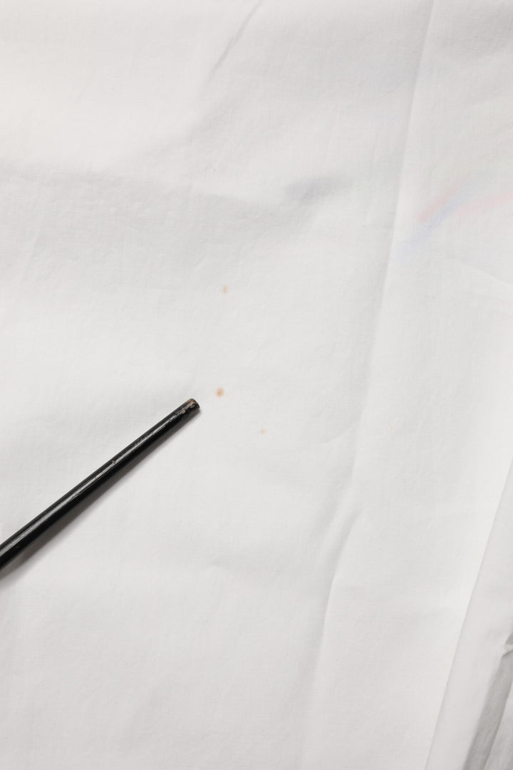 White Cotton High Waist Wide Leg Straight Bermuda Shorts