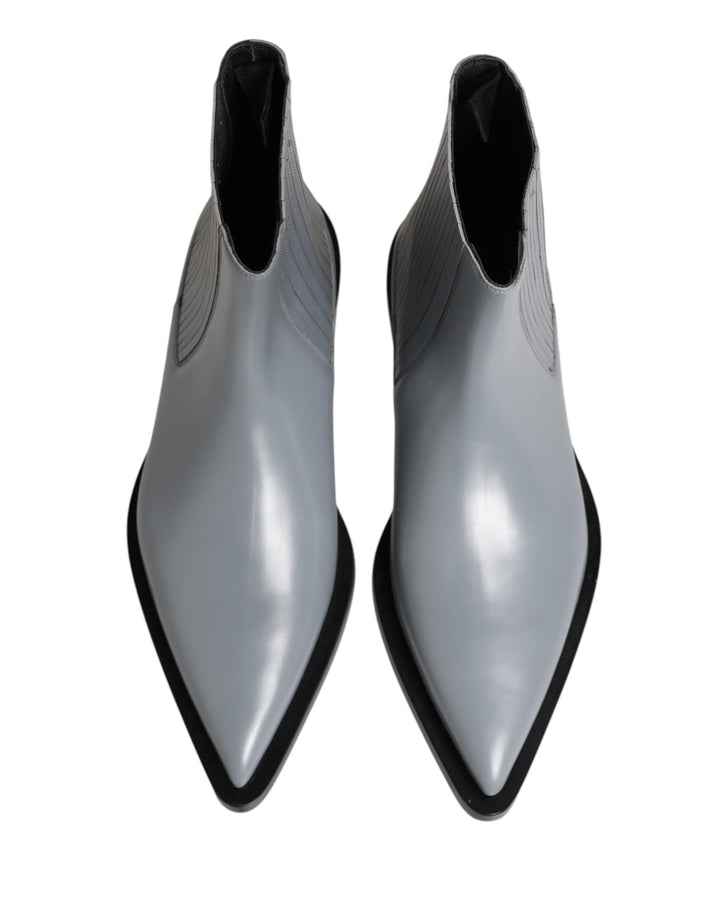 Light Gray Chelsea Short Ankle Boots Shoes