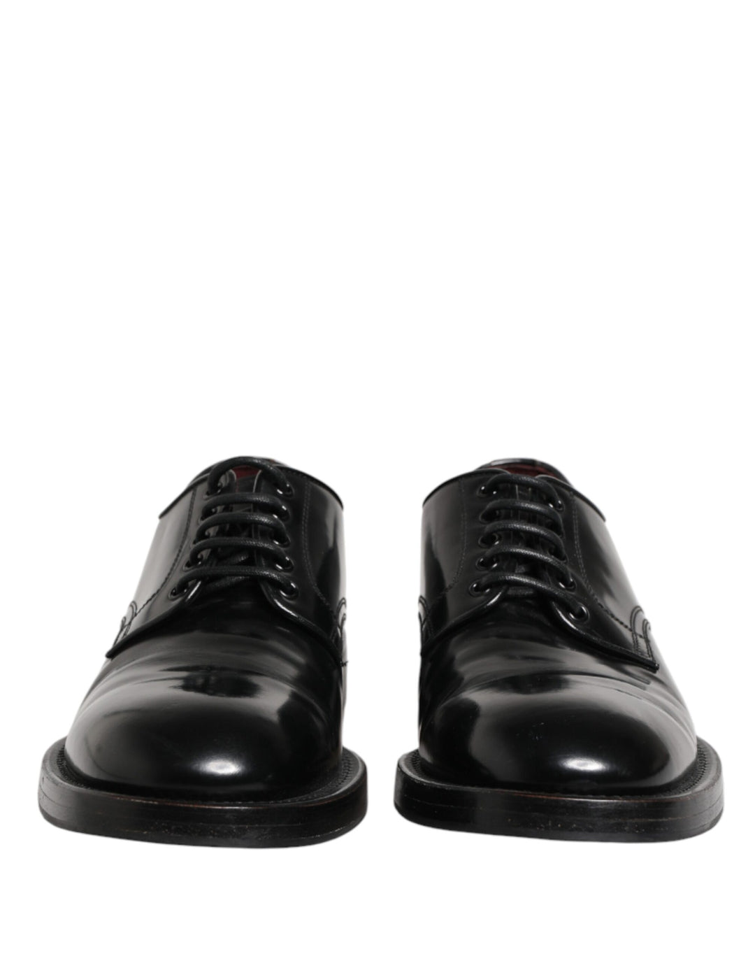 Black Lace Up Leather Dress Derby Men Shoes