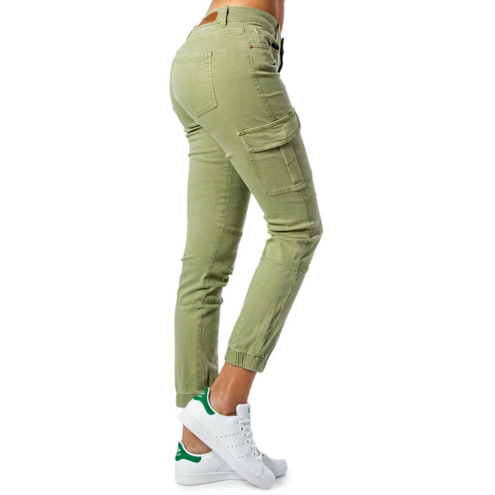 Bicolor Cotton Cargo Pants