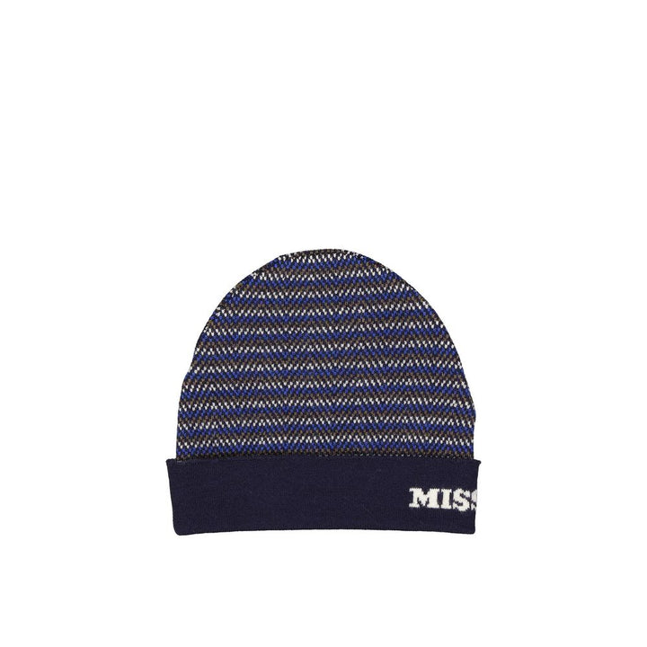 Blue Wool Beanie