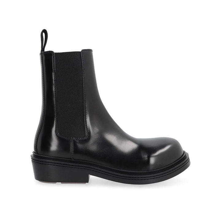 Black Calfskin Chelsea Boots