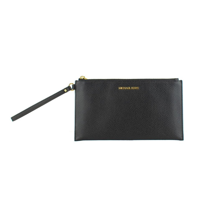 Black Leather Clutch Bag