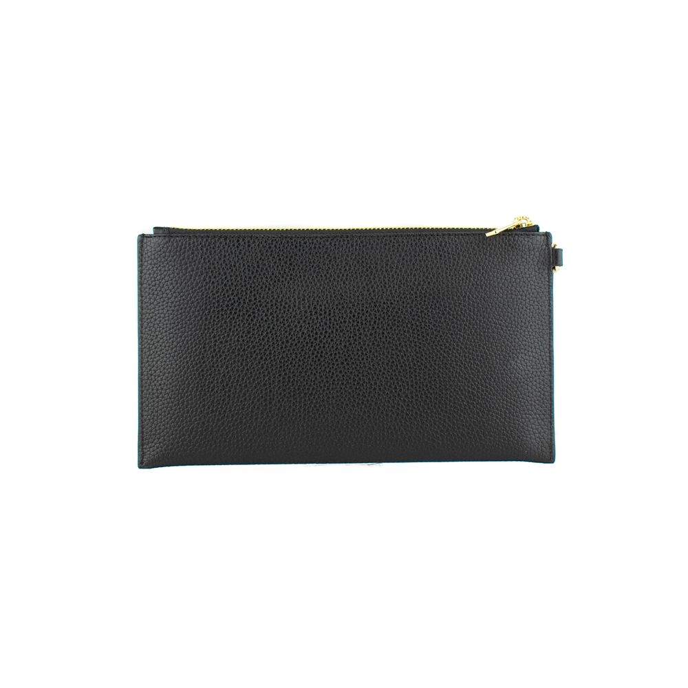 Black Leather Clutch Bag
