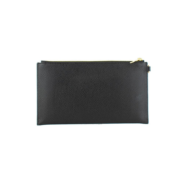 Black Leather Clutch Bag