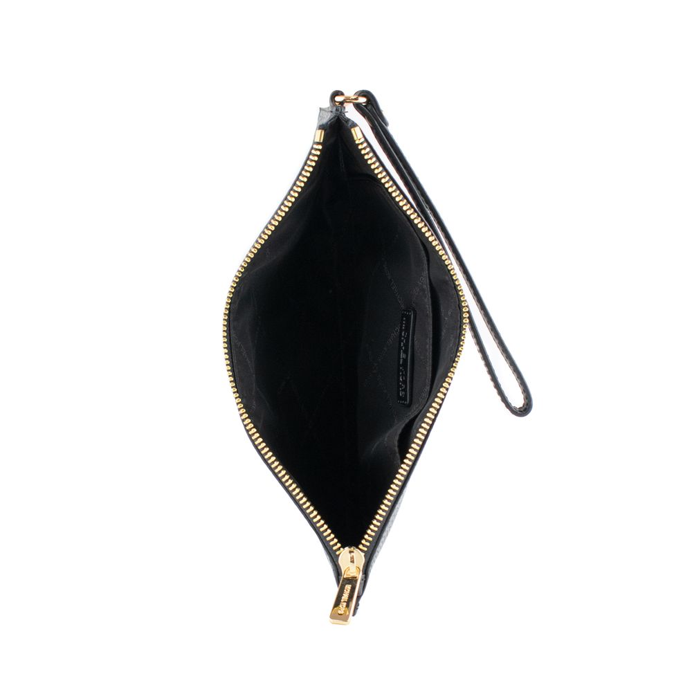 Black Leather Clutch Bag