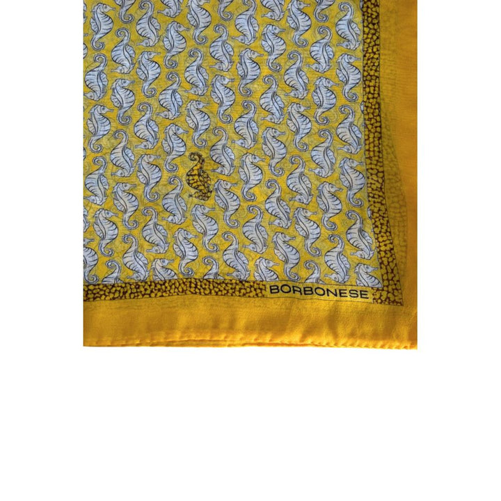 Yellow Silk Women Scarf