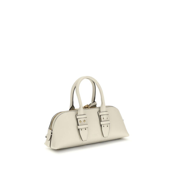 Beige Calf Leather Bos Taurus Handbag