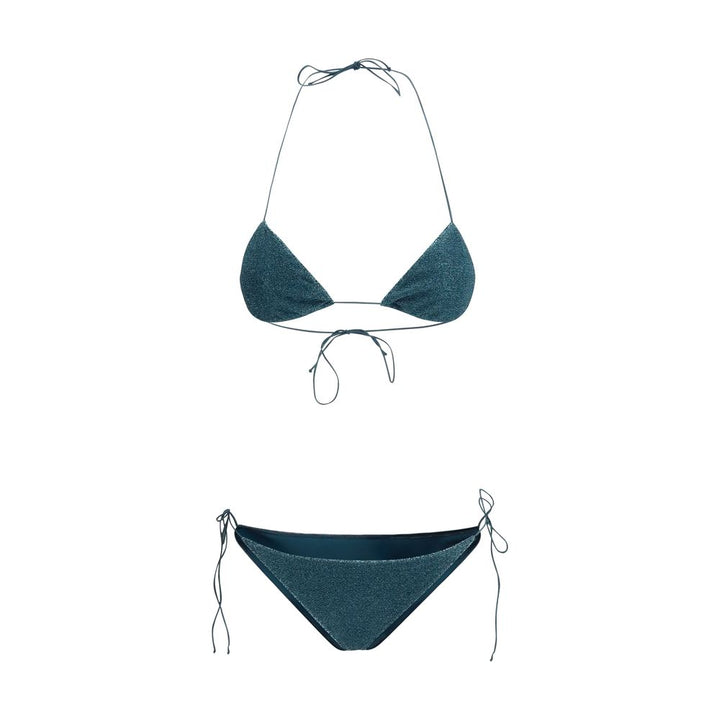 Blue Elastane Bikini