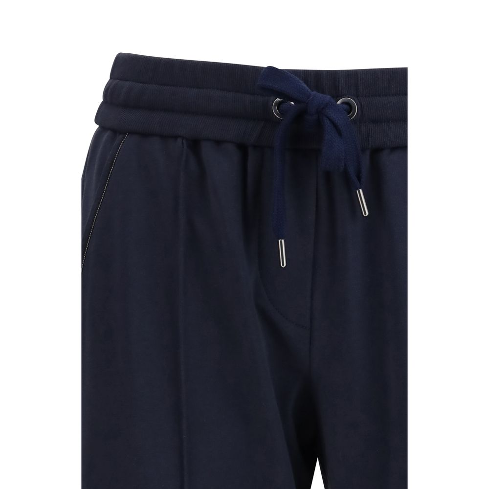 Blue Cotton Joggers (Workout Pants)