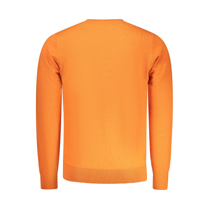 Arancione Polyester Mens Sweater