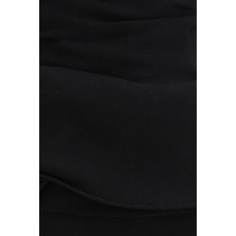 Black Viscose Casual Dress