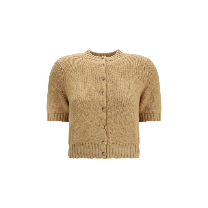 Beige Cashmere Cardigan