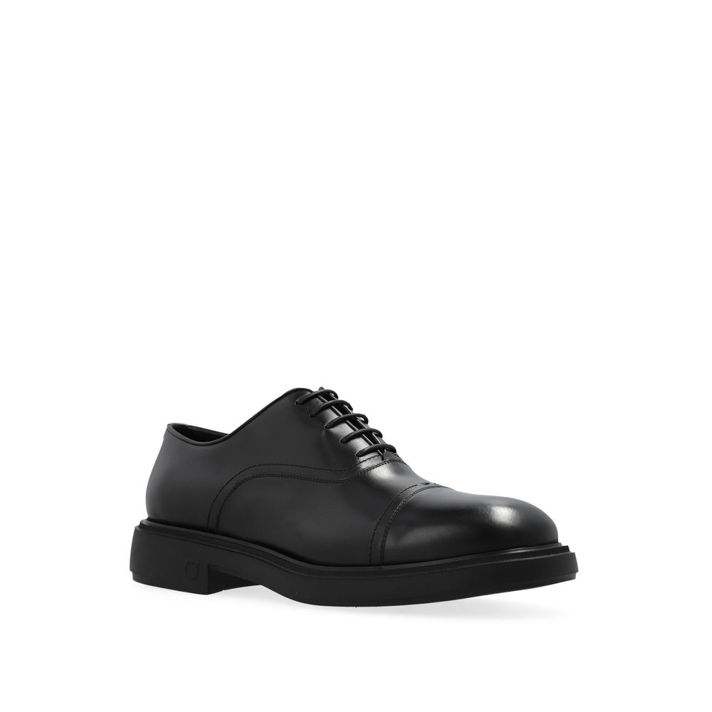 Black Calfskin Oxfords And Derbies