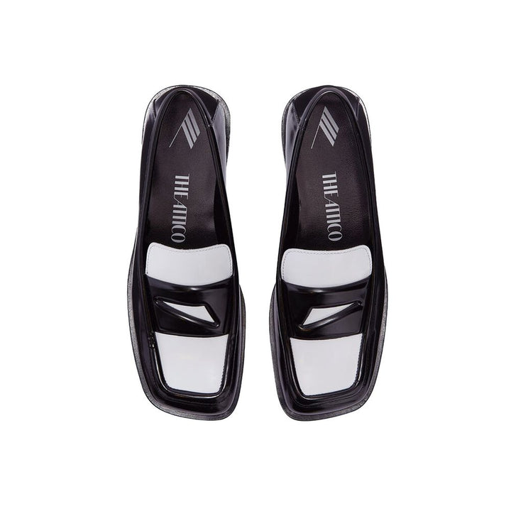 Black Leather Slip-On Loafers