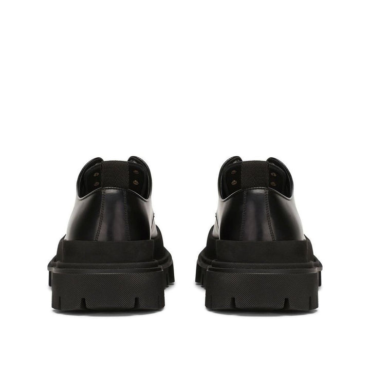 Black Calfskin Oxfords And Derbies