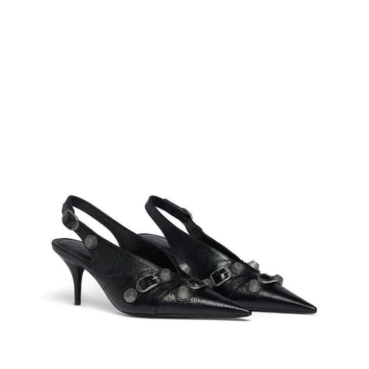 Black Calfskin Pumps