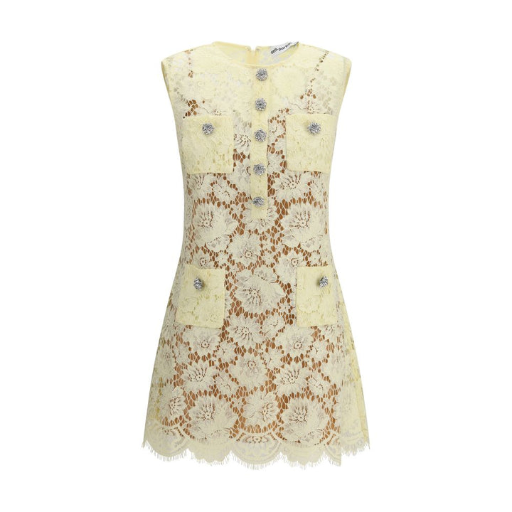 Bicolor Polyamide Casual Dress