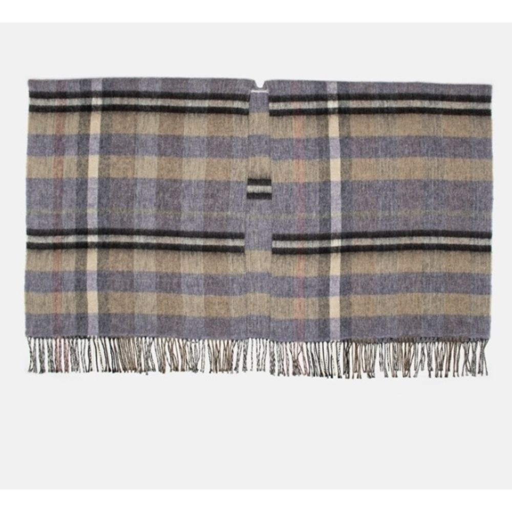 Brown Marabou Poncho