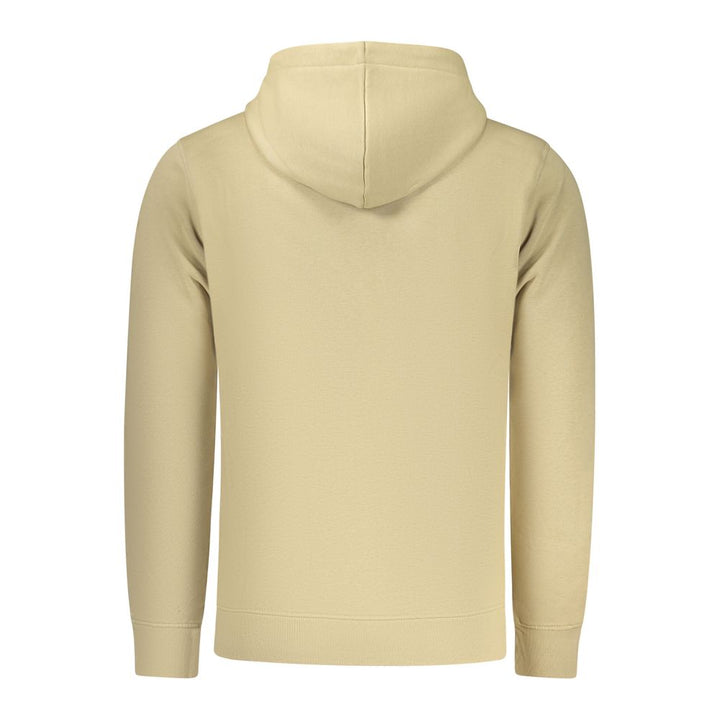 Beige Cotton Men's Hoodie