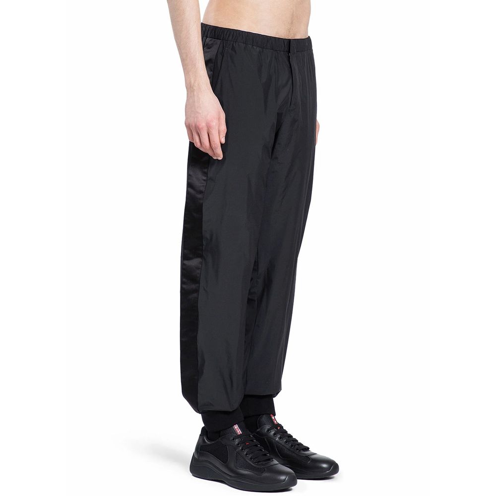 Black Nylon Joggers (Workout Pants)