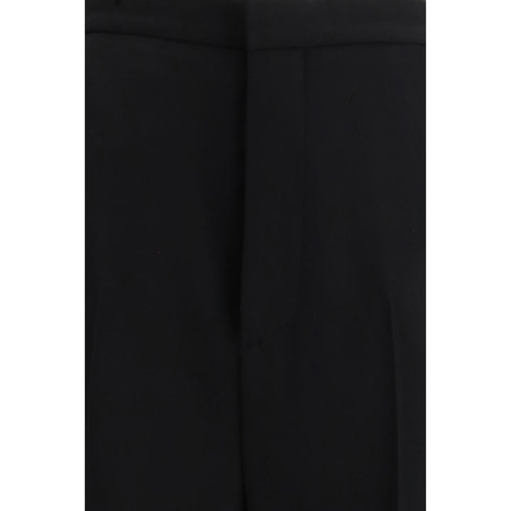 Black Cotton Dress Pants
