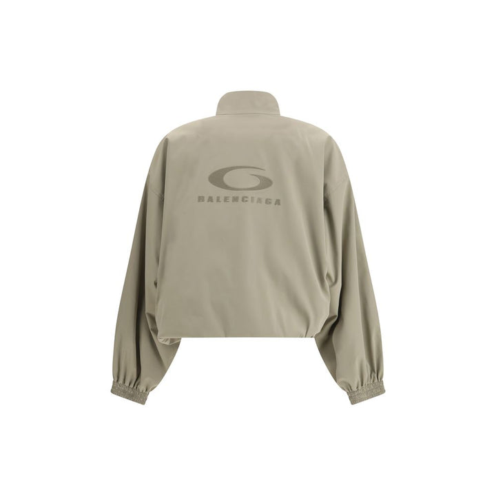Beige Polyester Shell Jacket