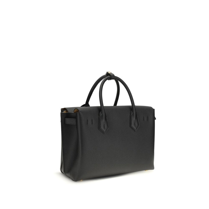Black Calf Leather Bos Taurus Handbag