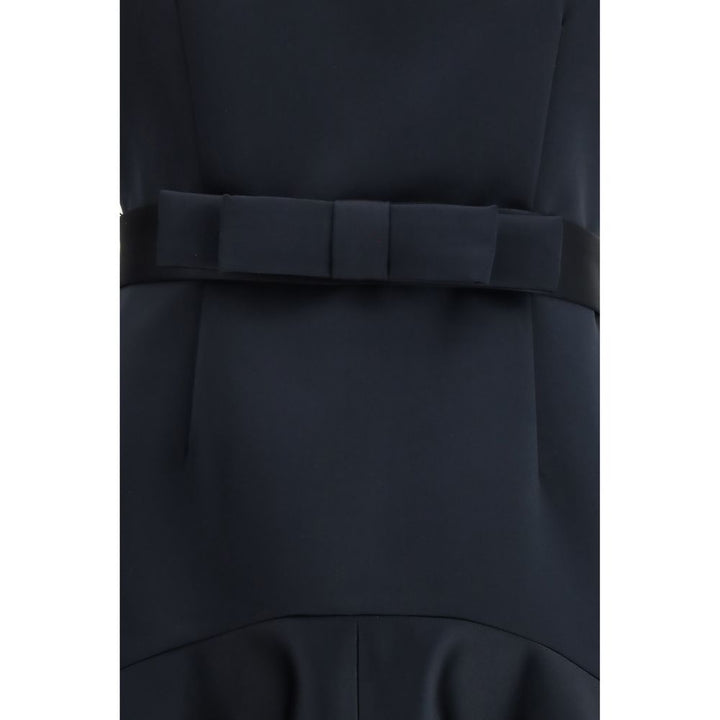 Blue Polyester Casual Dress