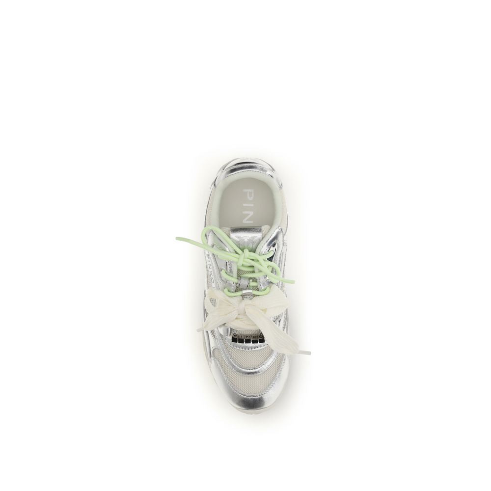 Silver Calf Leather Bos Taurus Athletic Sneakers